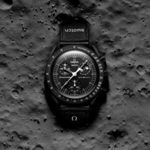 OMEGA X SWATCH MISSION TO MOON FULL BLACK PRIMIUM QUALITY WATCH