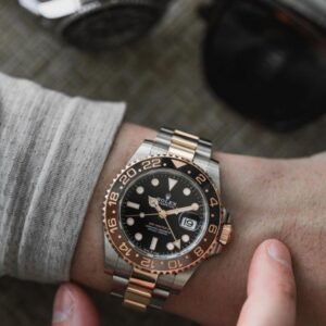 ROLEX GMT MASTER II Silver Rose Gold