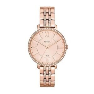 Jacqueline Three-Hand Rose Gold-Tone Stainless Steel Watch