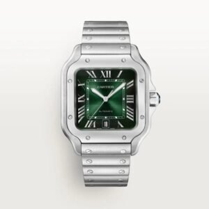 Cartier Santos Automatic – Iconic Luxury Square Watch (GREEN)